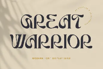 Great Warrior-Personal use font