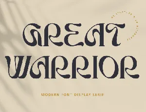 Great Warrior-Personal use font