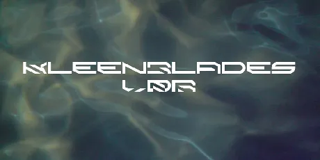 KleenBlades LDR font