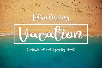 Vacation font