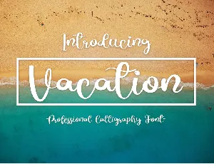 Vacation font