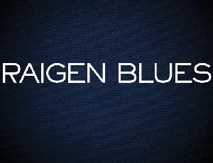 Raigen Blues font