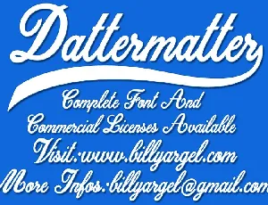 Dattermatter font