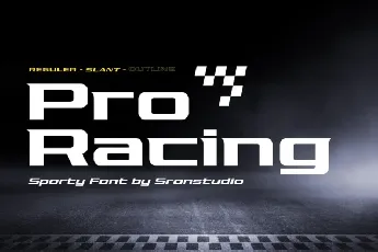 Pro Racing font