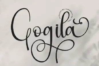 Gogila Script font