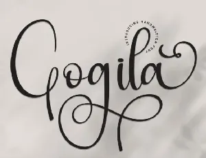 Gogila Script font