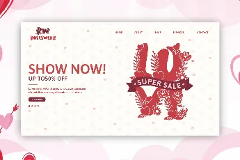 Plump Love Monogram font