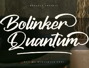 Bolinker Quantum font