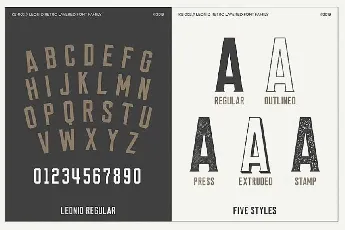 Leonid Retro Layered Pack font