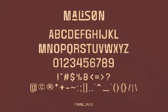 Malison font