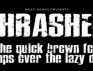 Thrasher font