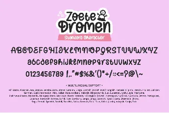 Zoete Dromen font