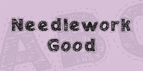 Needlework Good font