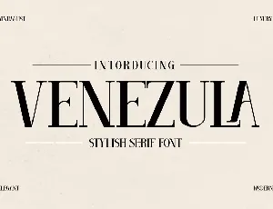 VENEZULA font