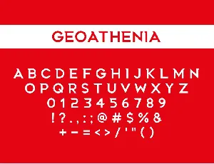 Geoathenia Family font