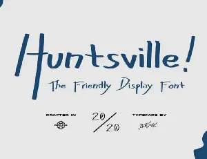 Huntsville! – Friendly Display font