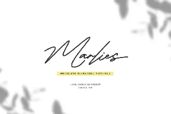 Marlies Signature font