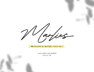 Marlies Signature font