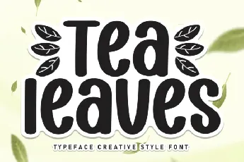 Tea Leaves Display font