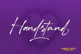 Handstand font