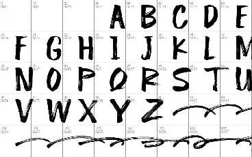 Handstand font