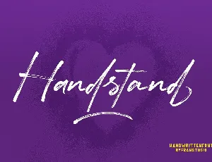 Handstand font