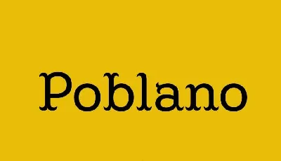 Poblano Family font