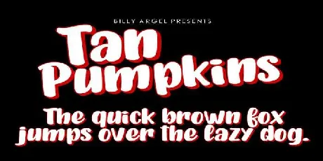 Tan Pumpkins font