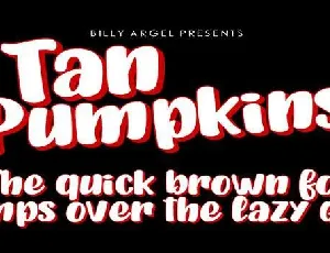 Tan Pumpkins font