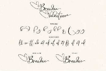 Brenda Valentine font