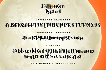 Halloween Island - Personal use font