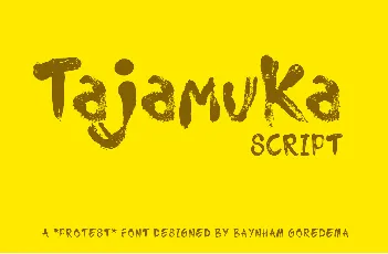 Tajamuka Script font