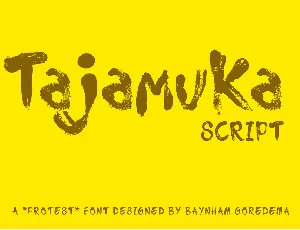 Tajamuka Script font