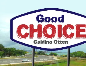 Good Choice font