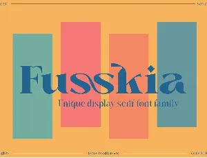 Fusskia font