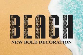 Beach Display font