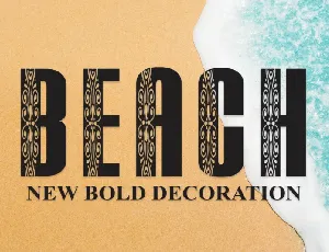 Beach Display font