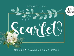 Scarlet font