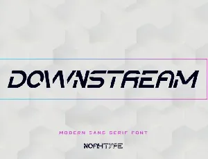 Downstream font