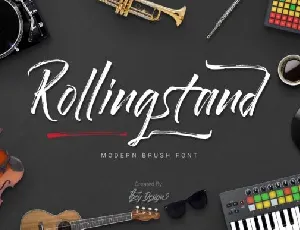 Rollingstand Brush font