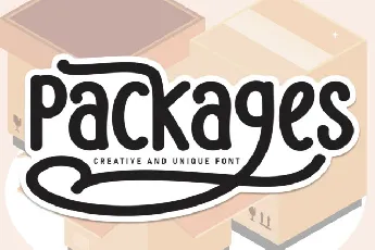 Packages Display font