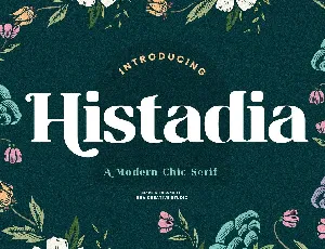 Histadia font