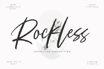 Rockless font