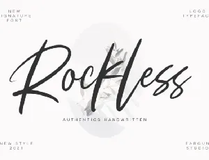 Rockless font