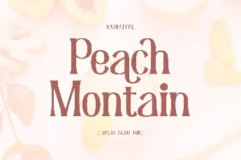 Peach Montain font