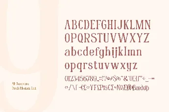 Peach Montain font