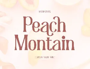 Peach Montain font