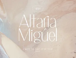 Altaria Miguel font