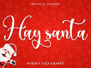 Hay Santa - Personal Use font