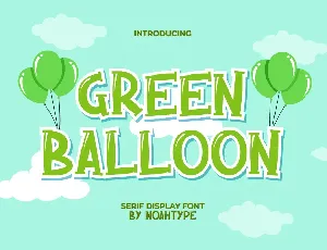 Green Balloon Demo font